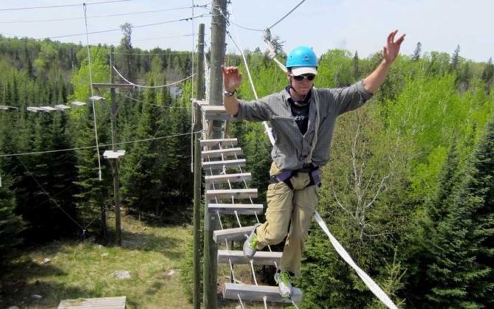 ropes course for high school